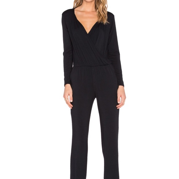 michael stars black jumpsuit